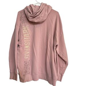 Gymshark Reset Unisex Logo Hoodie kangaroo pullover Sweatshirt Size M Pink